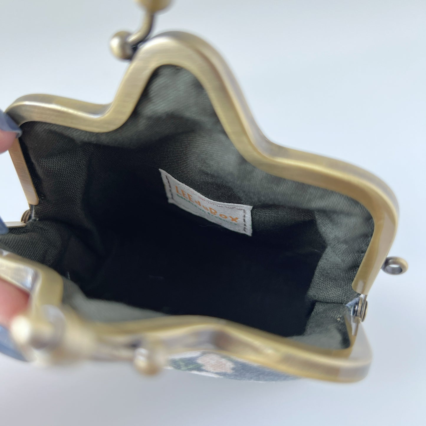 Blueberry Love - Handmade Kiss Lock Card Purse