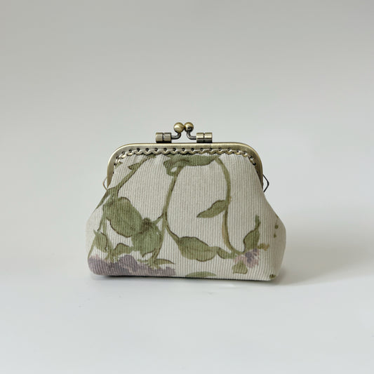 Vintage Forest - Handmade Fabric Kiss Lock Purse