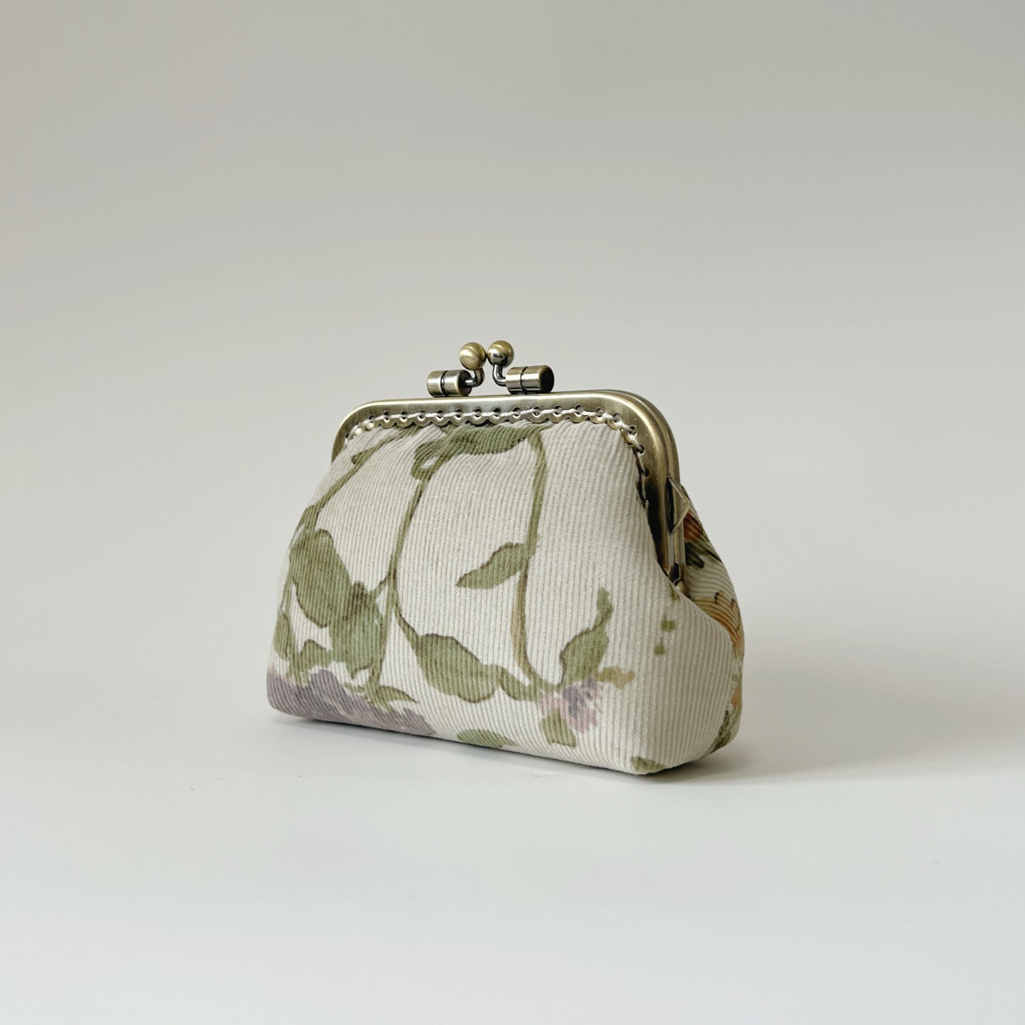 Vintage Forest - Handmade Fabric Kiss Lock Purse