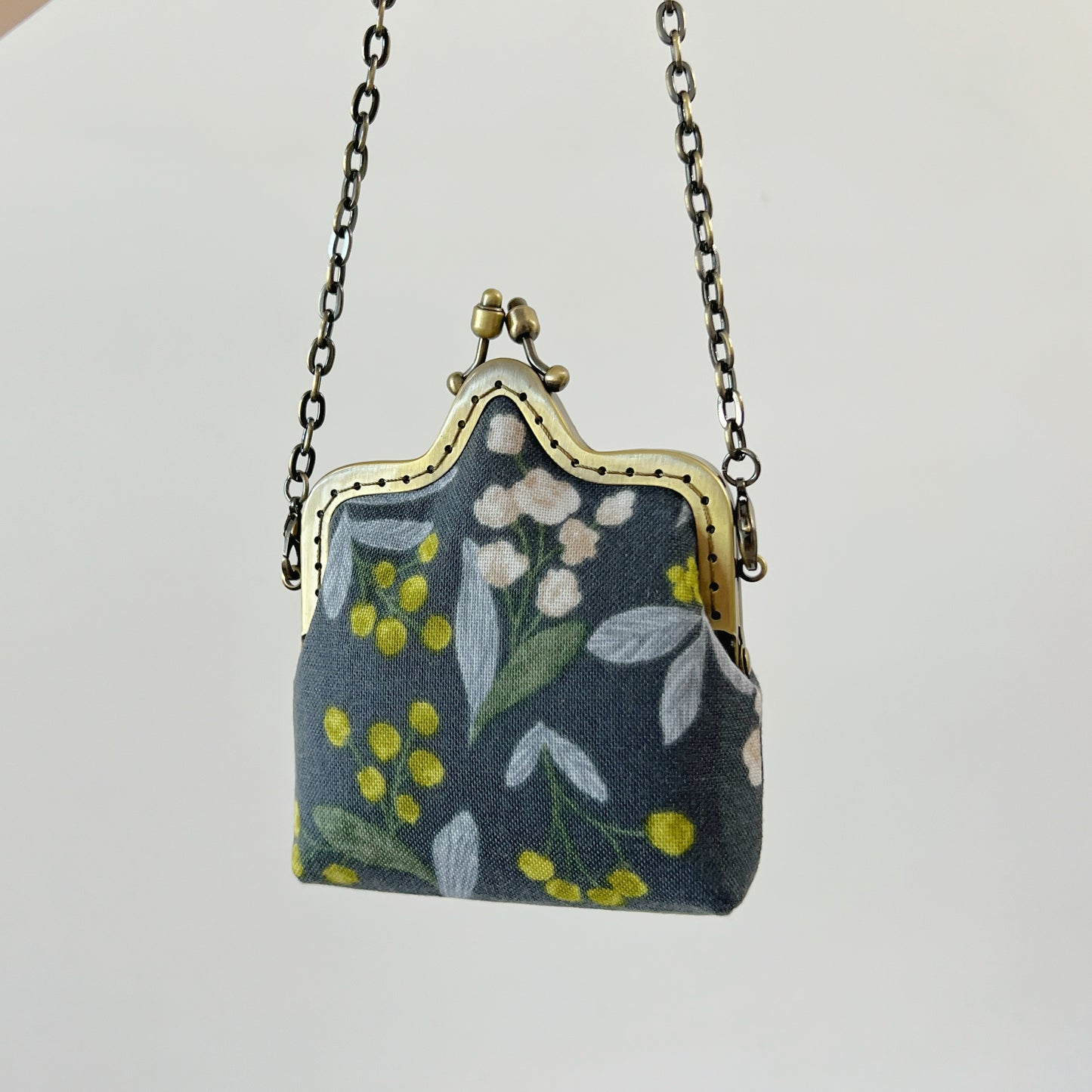 Blueberry Love - Handmade Kiss Lock Card Purse