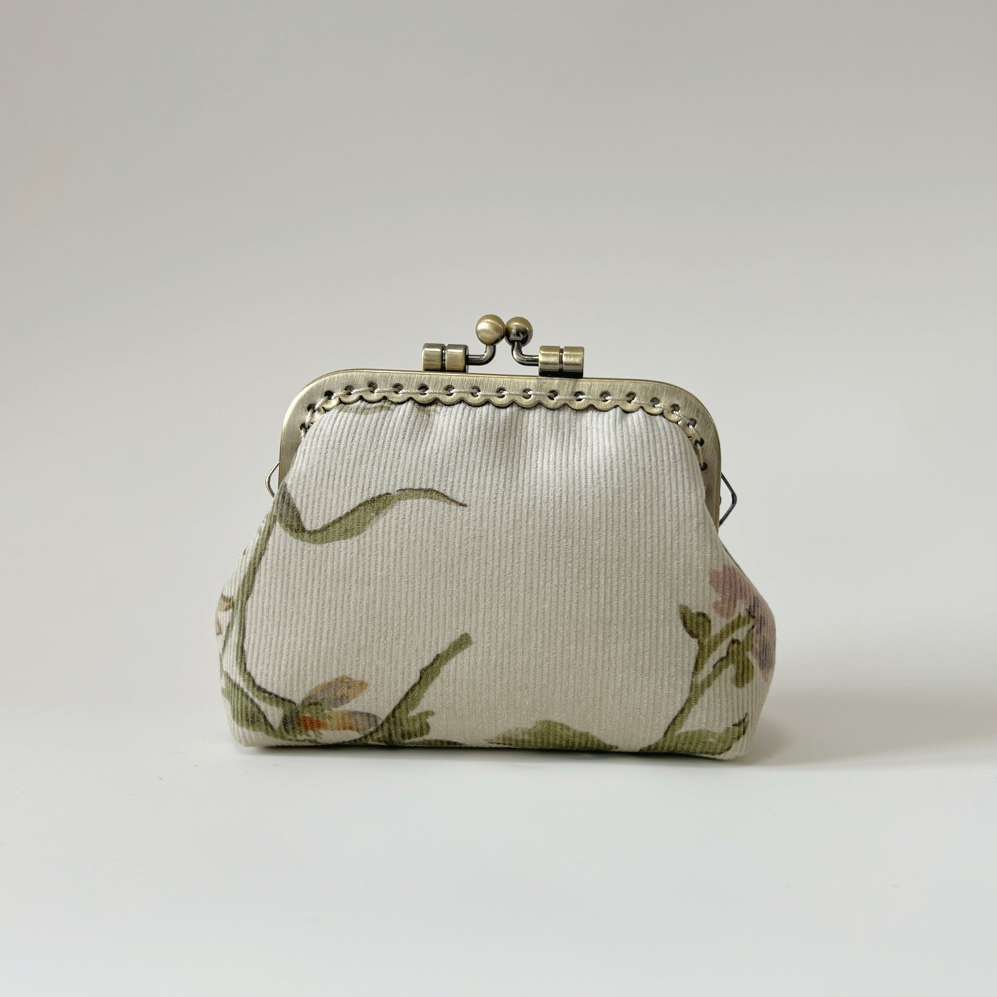 Vintage Forest - Handmade Fabric Kiss Lock Purse