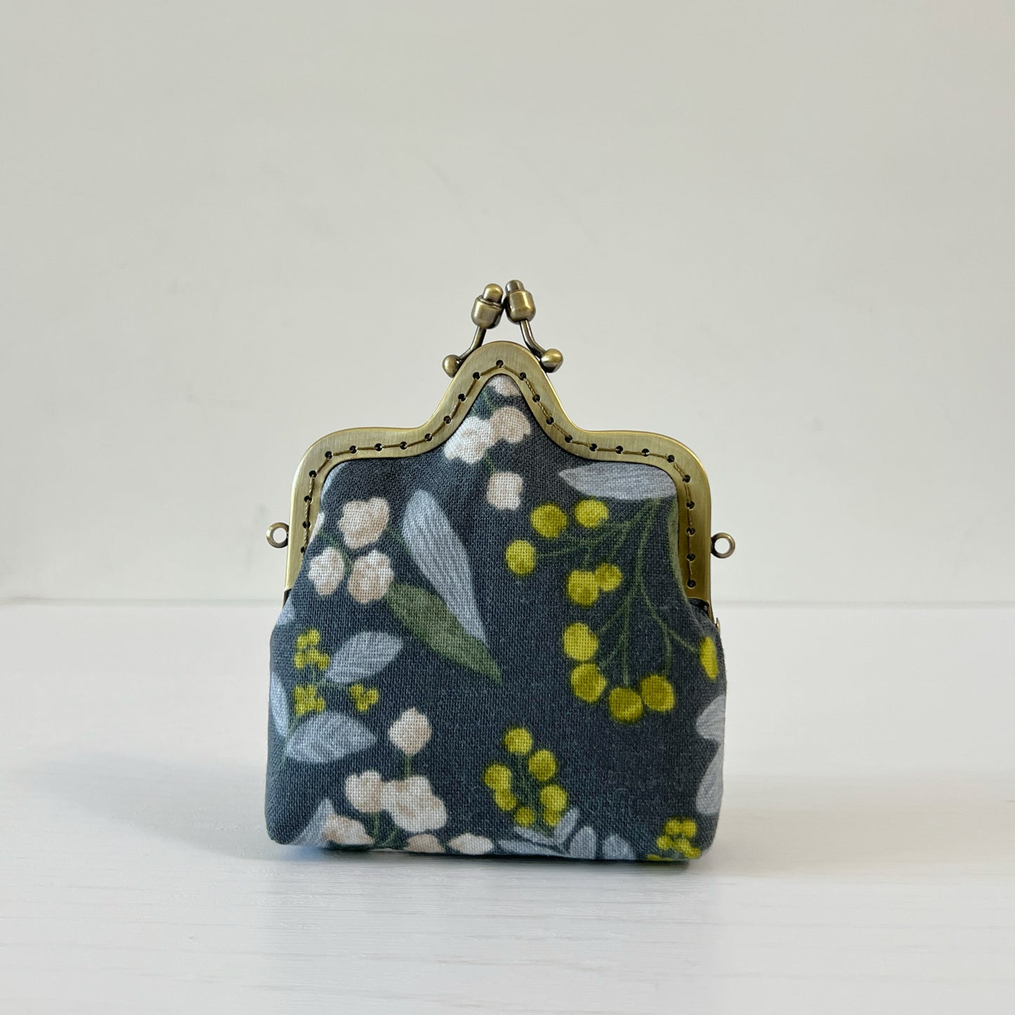 Blueberry Love - Handmade Kiss Lock Card Purse