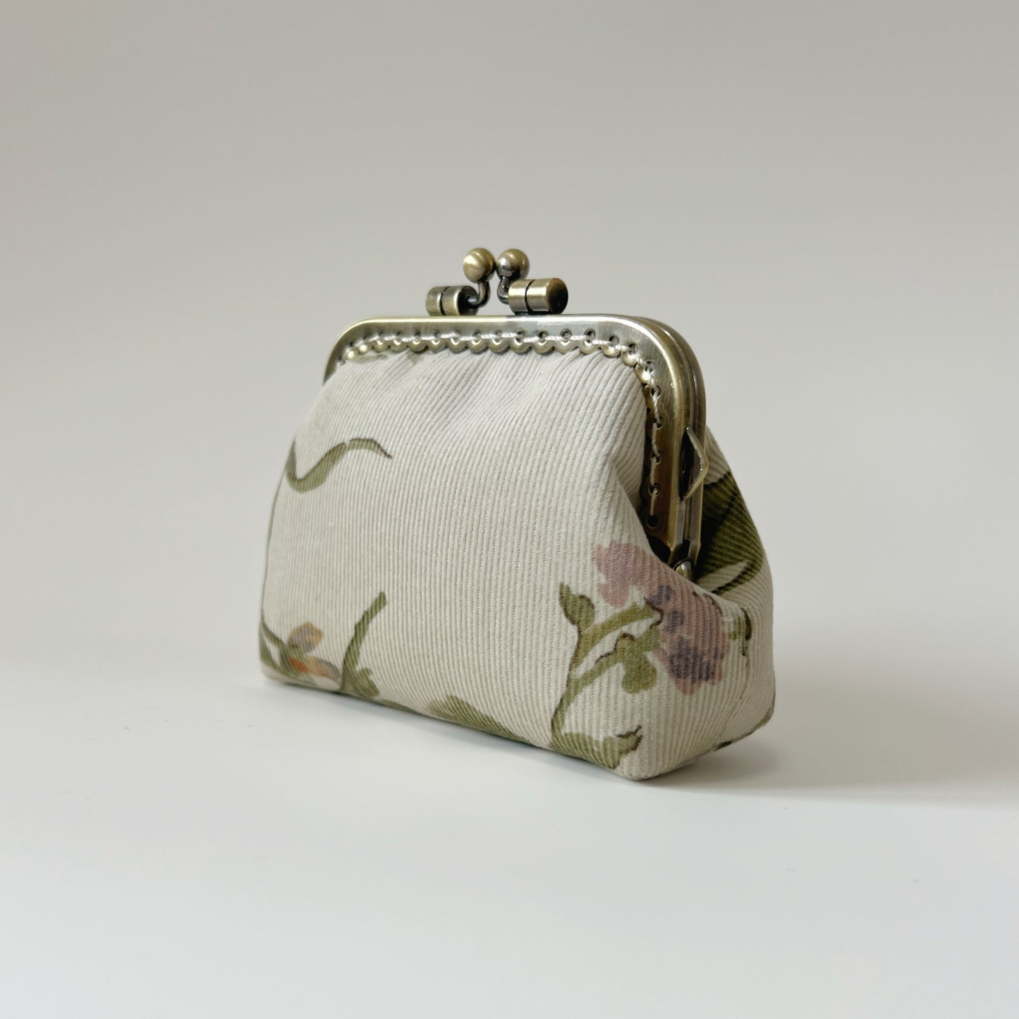 Vintage Forest - Handmade Fabric Kiss Lock Purse